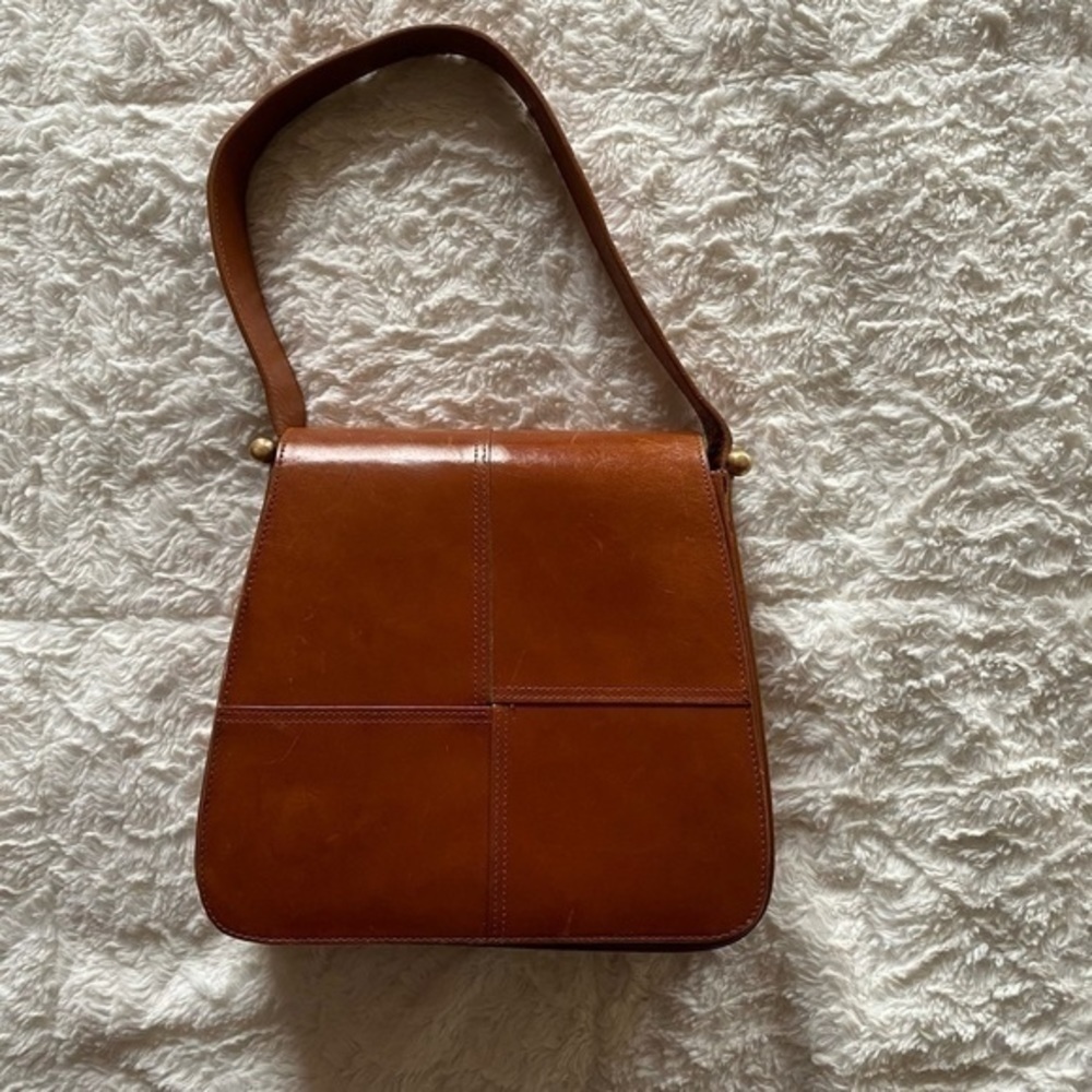 RARE Vintage Ann Klein Leather Bucket Style Handbag